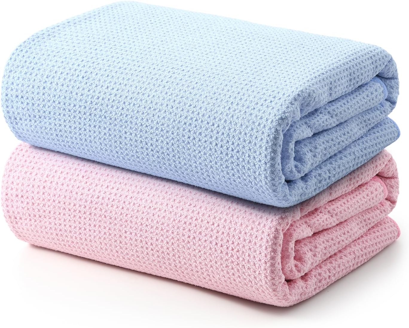 REDKISS Beach Towels, Quick Dry, Sand Free, Lightweight and Travel-Friendly, Includes Carry Bag, Large 31" x 63", 2-Pack