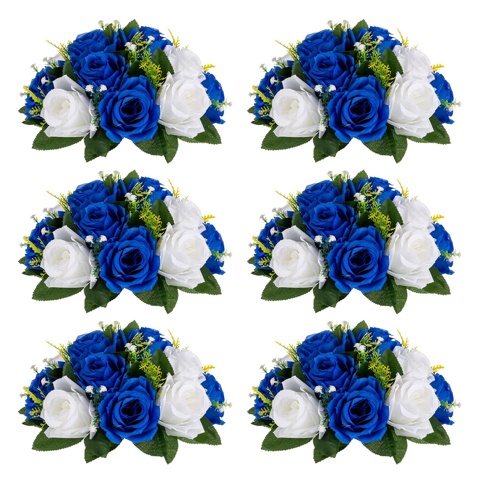 Amazon.com: Sziqiqi Blue Artificial Flowers for Decoration Fake Kissing