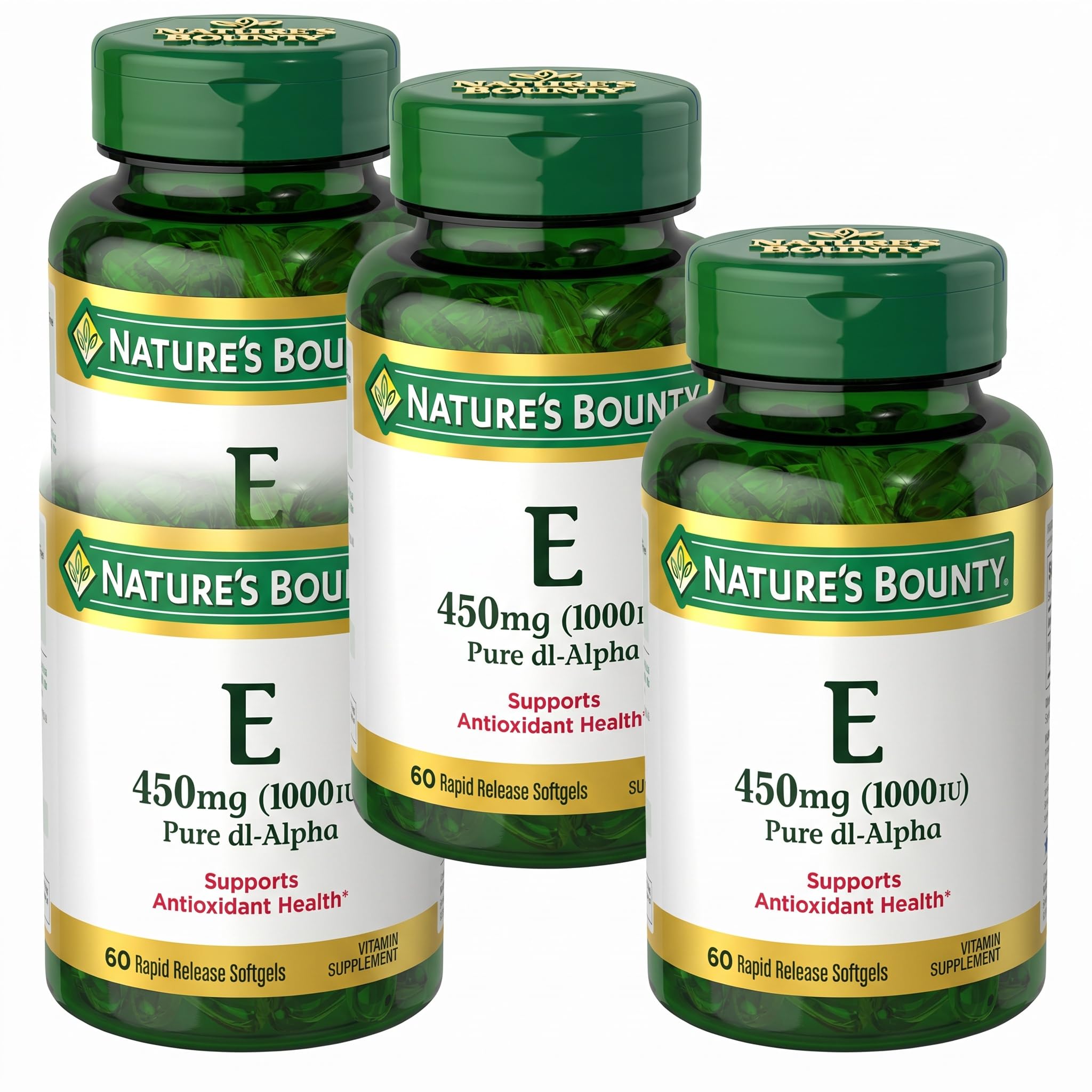 Nature's Bounty Vitamin E 1000 IU Softgels, 60 Count — Amazon image 7