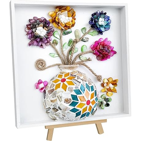 DIY Mosaic Vase Painting Kit: Craft's Delight for Women