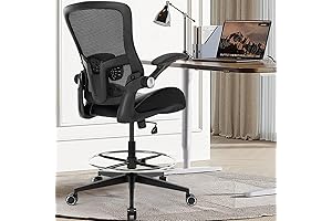 Drafting Chair with Adjustable Height for Standing Desk
