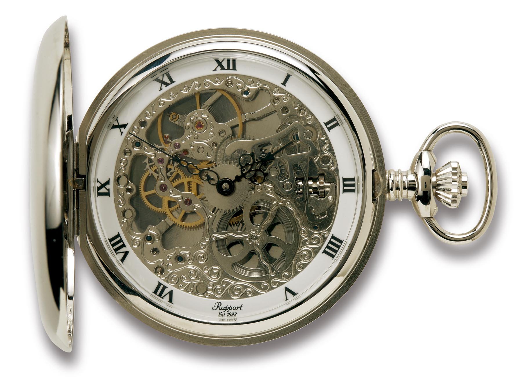 Rapport London, Full Hunter Silver Pocket Watch