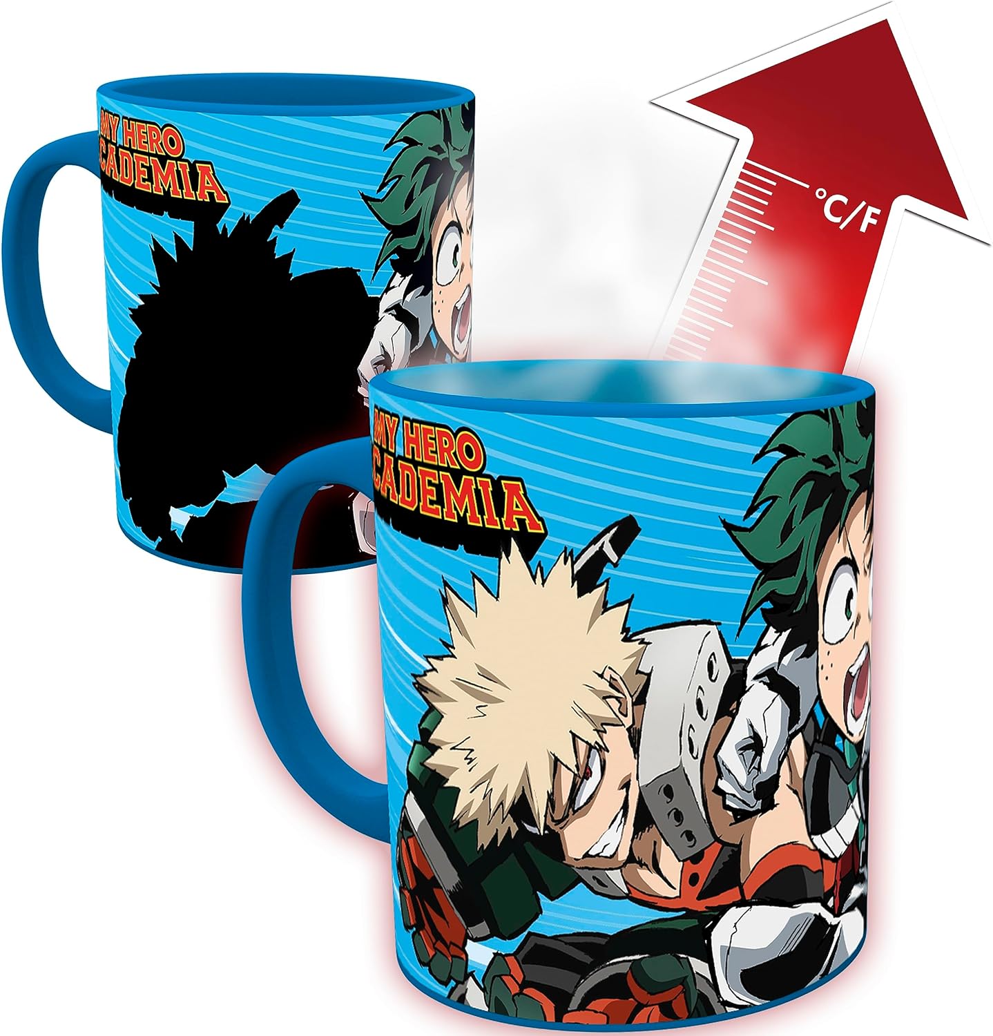 ABYSTYLE GB Eye My Hero Academia Heroes Ceramic Coffe Heat Change Mug 11 Fl Oz My Hero Academia Anime Manga Drinkware Home Merch