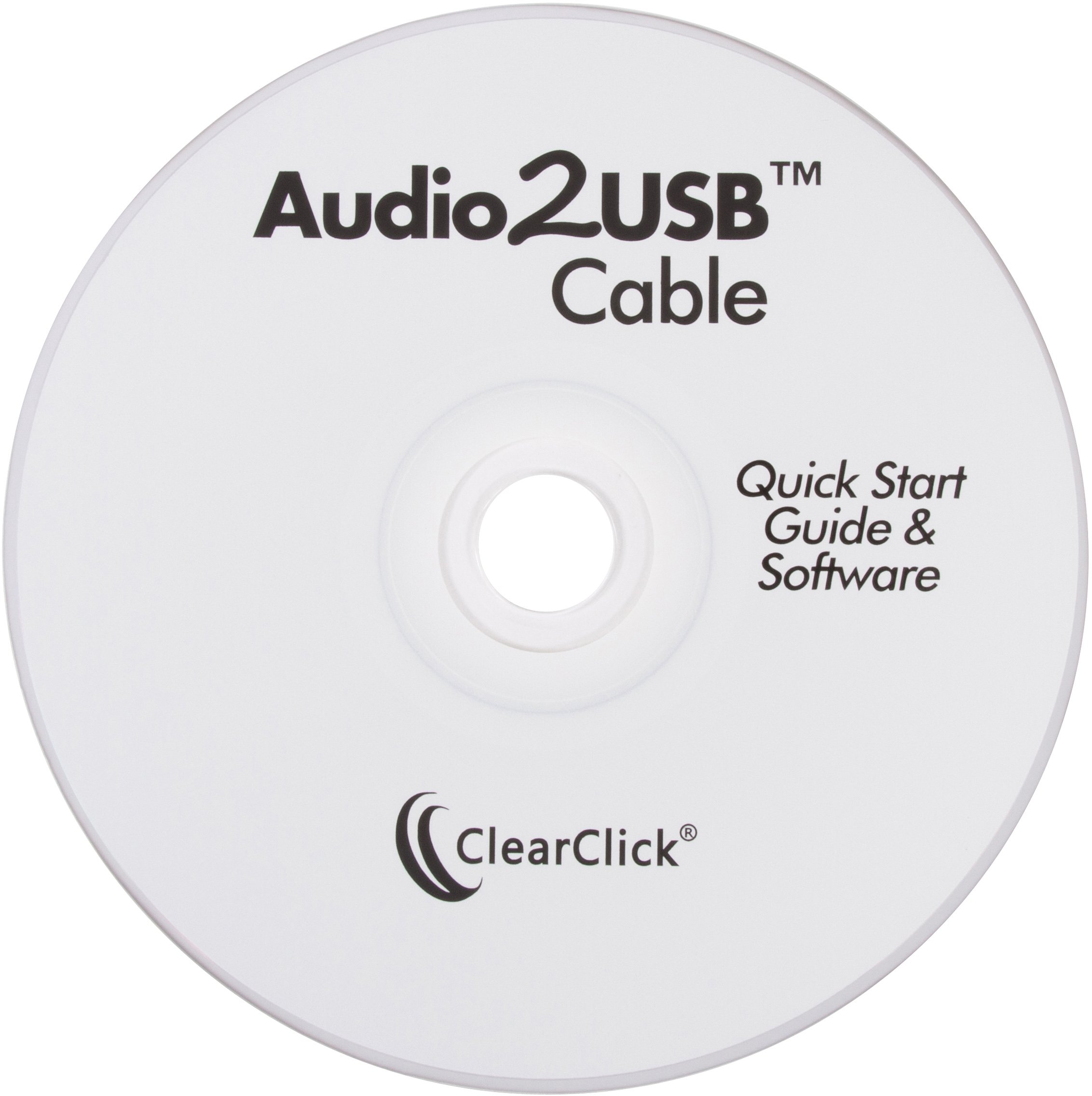 ClearClick USB Audio Recording Cable Record From