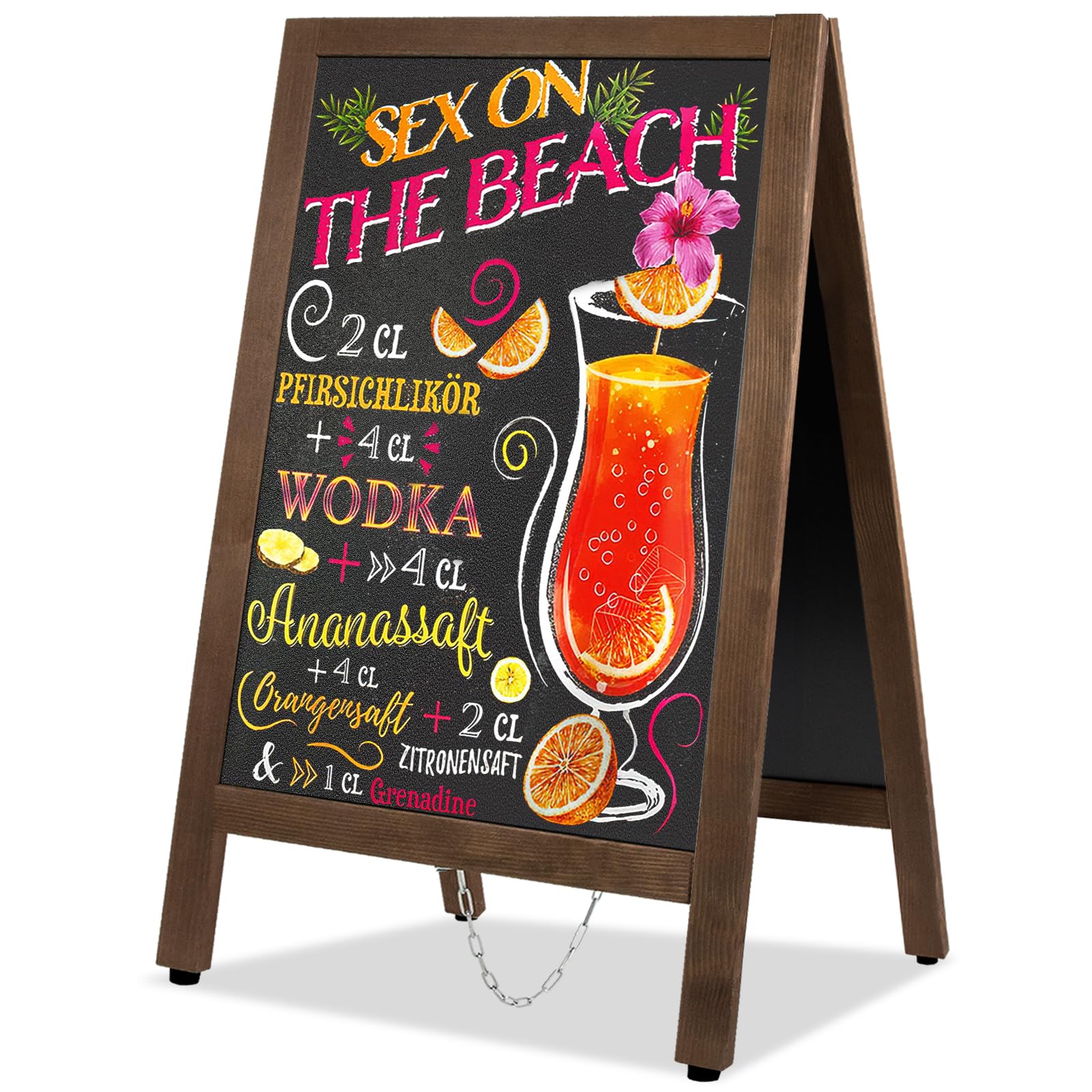 Magnetic Chalkboard Sign 45x105cm