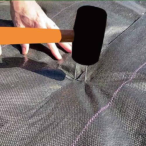 Miniatura 6 de Grapas de jardín para césped grapas para tela de paisaje alfileres de anclaje grado profesional Longitud total de 6 pulgadas S Galvanizado