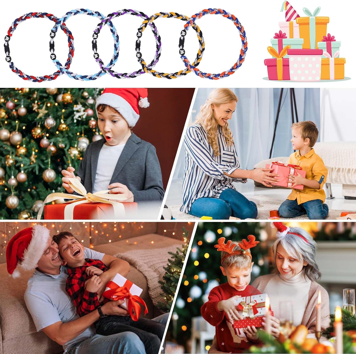 Premium 18inch Baseball Necklace w/Nylon Tri-Braided Rope Tornado Design - Image 2