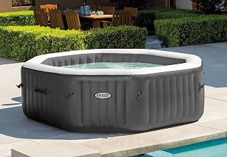 INTEX 86in PureSpa Deluxe Inflatable Octagonal Spa, 6-Person