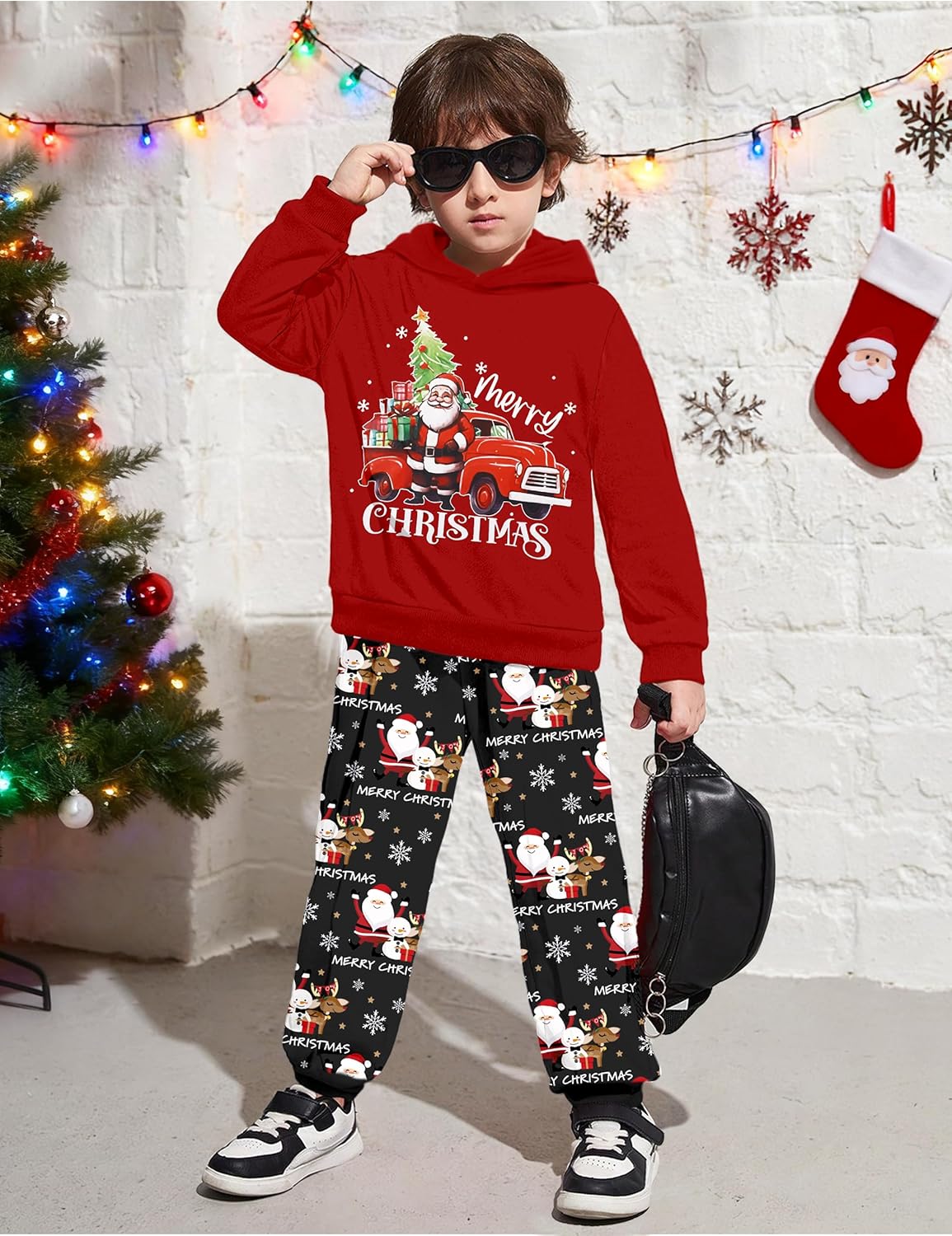 Toddler Boy Clothes Long Sleeve Dinosaur Hoodie Tie-Dye Sweatpants T-Rex Boys Clothes Fall Winter Outfits 18M-8Y - Image 2