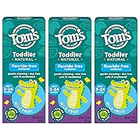 Vista 8 de Pasta de dientes en gel sin fluoruro para niños marca Tom's of Maine, 3 Count