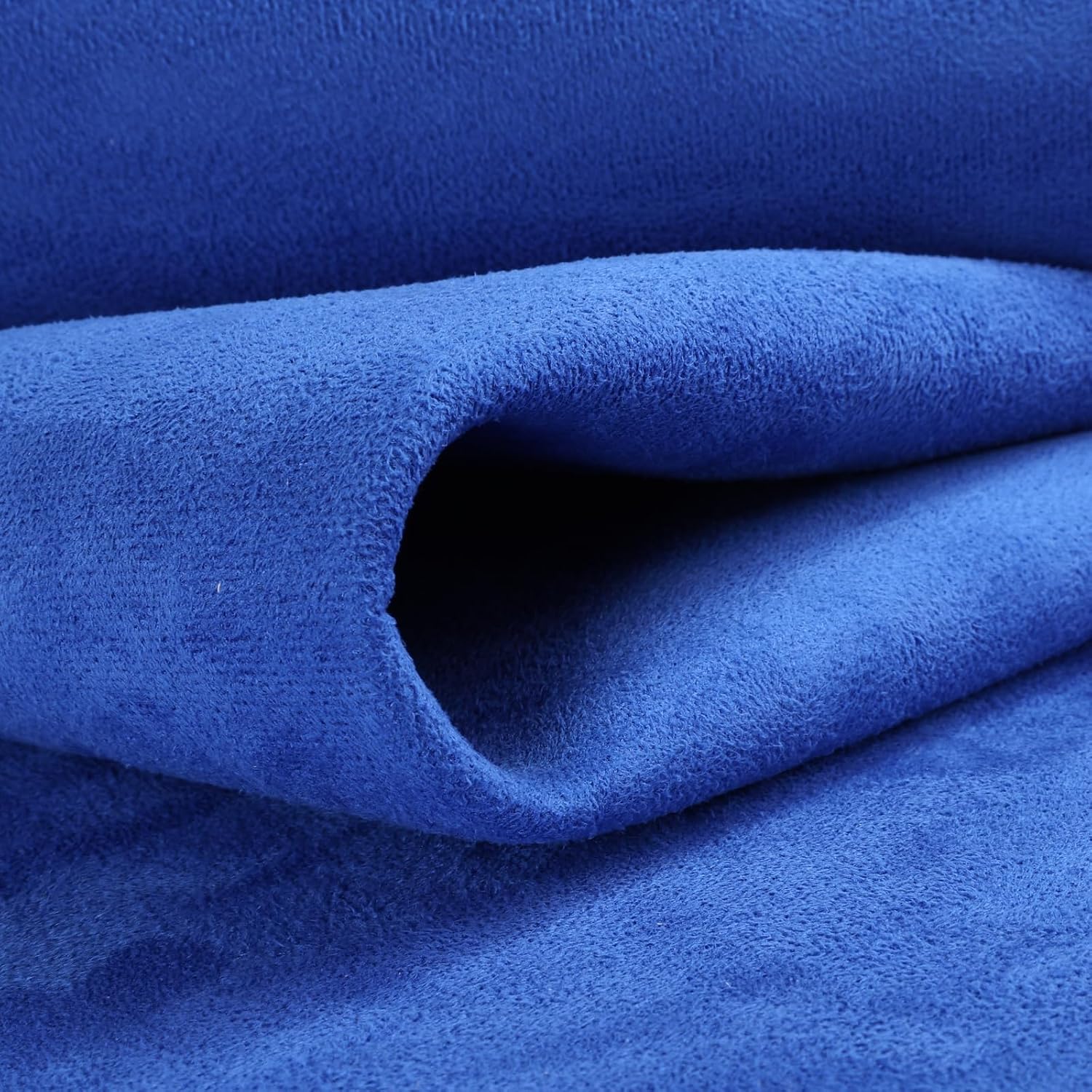 Suede Headliner Fabric 60"×98" with Foam Backing Auto Interior Repair Headliner Material, Suede Car Roof Upholstery Fabric for All Vehicles Boat Home DIY Project 60" Wide, Bright Blue
