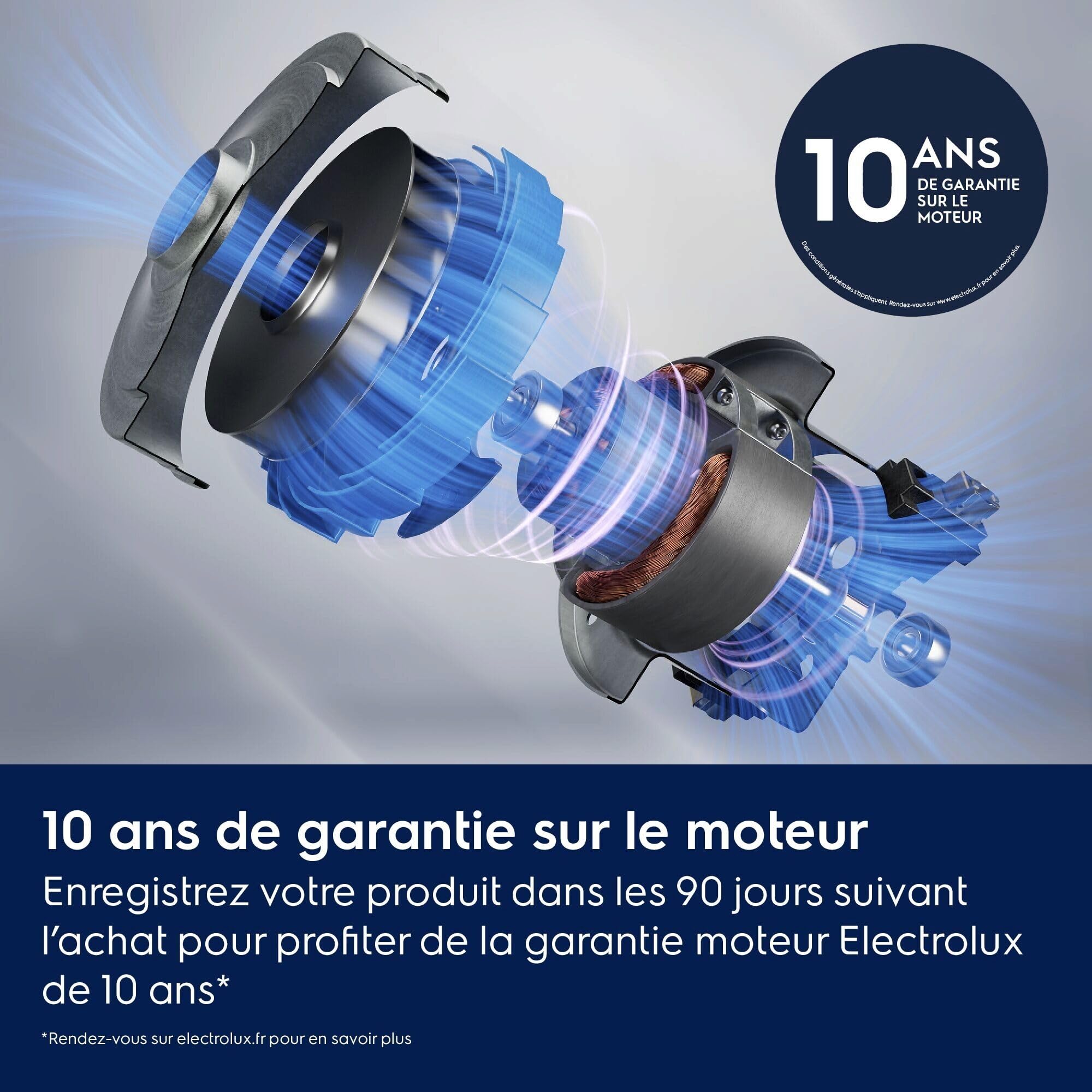 Electrolux 700 Silent Aspirateur avec Sac EB71U2LDB, Ultra Silencieux 59 DB, Brosse AllFloor Auto Tous Sols, Filtre Hygiène E12 Lavable, Rayon d’Action 12 m, 3,5 L, Bleu Denim Clair