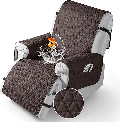 TAOCOCO Funda reclinable 100% impermeable, con gránulo antideslizante, fundas para sillas reclinables con banda elástica, fundas para sillas