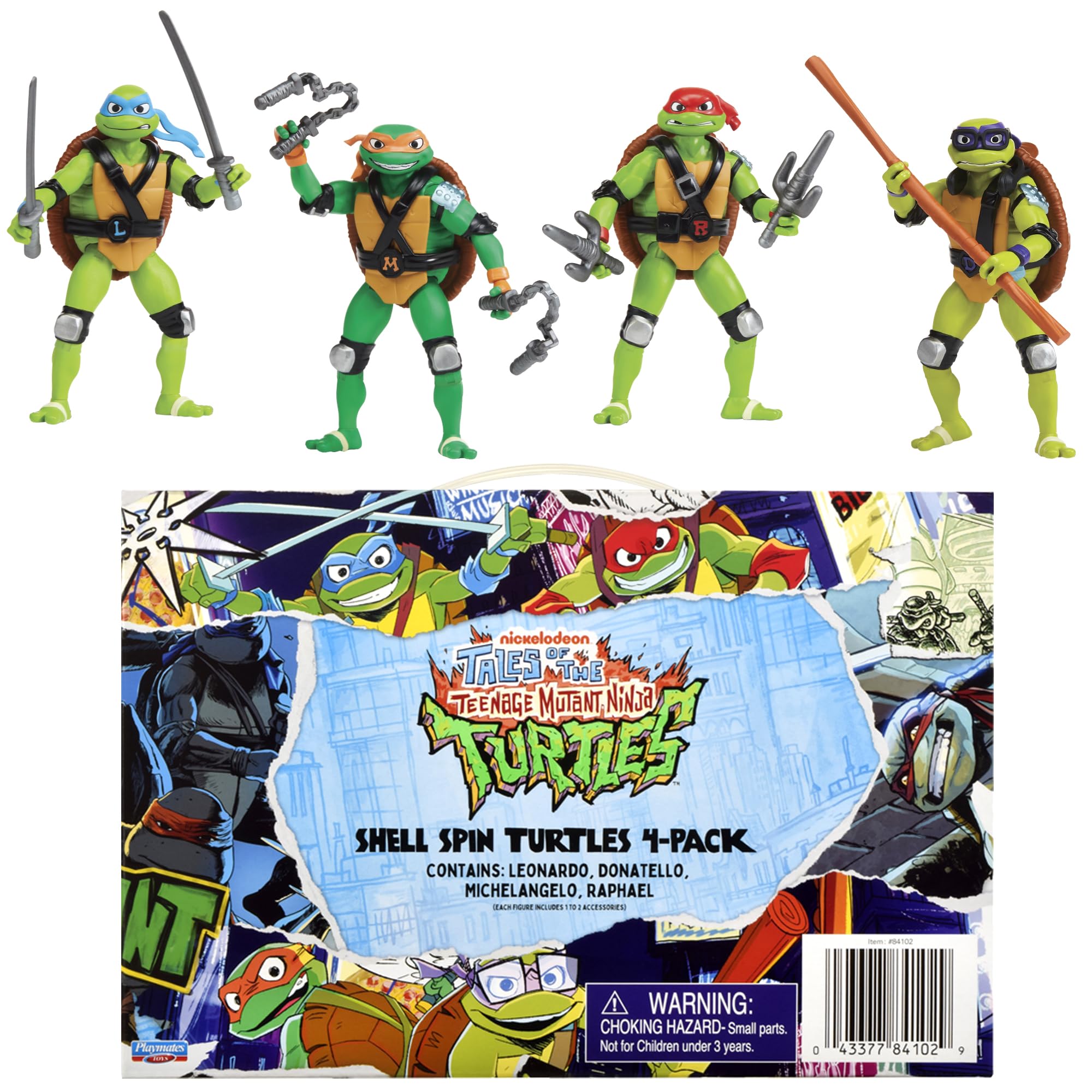 Amazon.com: Teenage Mutant Ninja Turtles Shell Spin Bundle 4-Pack