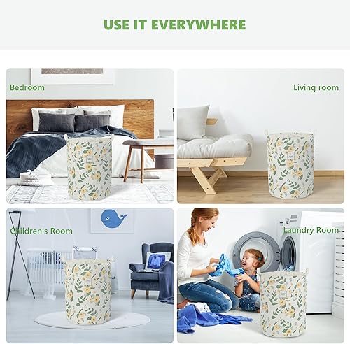 Miniatura 5 de Cesta plegable para ropa sucia para bebé, para guardería, niñas, niños, cesta de ropa sucia, portátil, alta, plegable, linda, cesta de