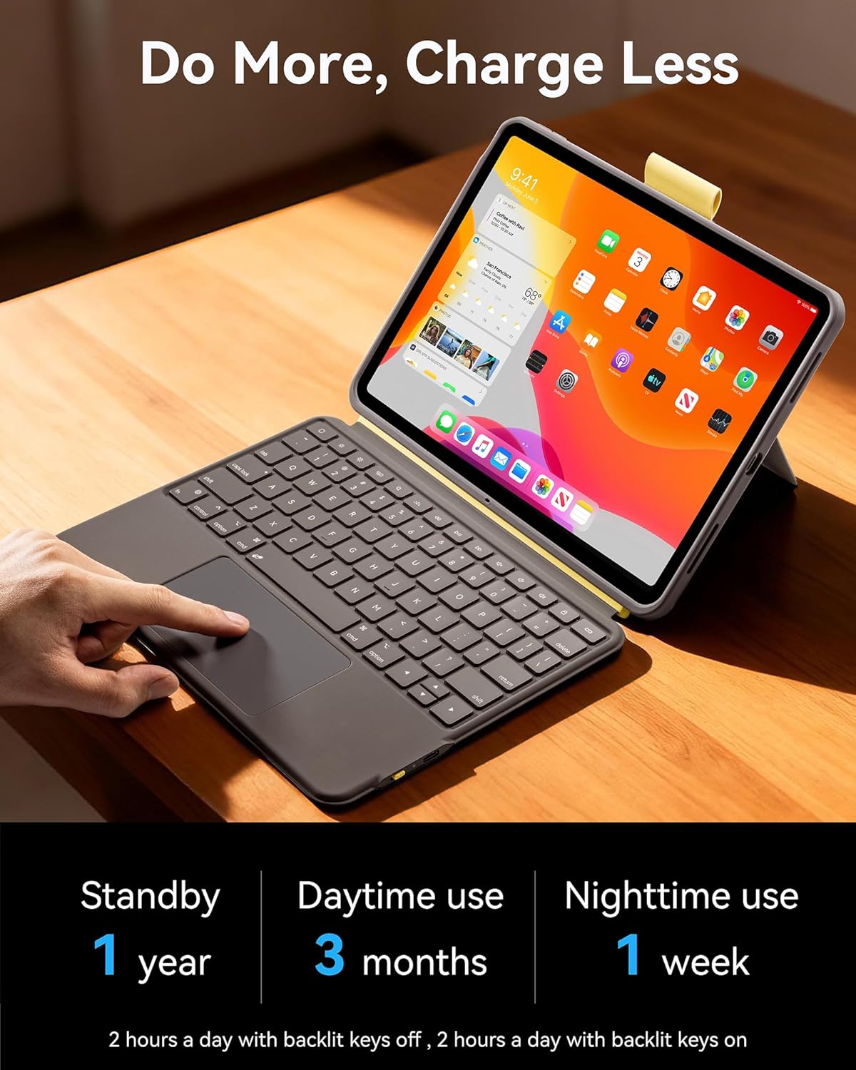 iPad Case with Keyboard for iPad Pro 11-inch(1st/2nd/3rd/4th Gen) & iPad Air 10.9-inch(4th/5th Gen), Magic-Style Magnetic Detachable Bluetooth Keyboard with Multi-Touchpad Backlit Stand Pencil Holder