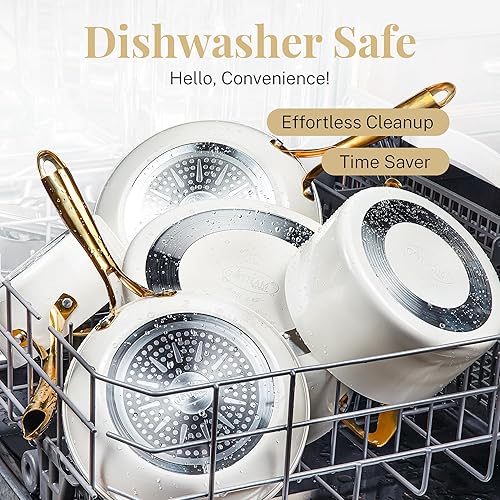 Miniatura 5 de GOTHAM STEEL Sartenes antiadherentes de 10 pulgadas, sartén antiadherente, sartén para cocinar, sartén antiadherente, sartén antiadherente, sartén