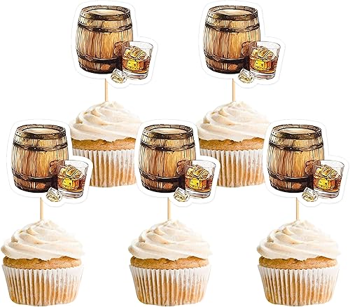 Miniatura 16 de Ercadio Paquete de 24 adornos para cupcakes de Cheers and Beers con taza de cerveza con purpurina para cupcakes, baby shower, cumpleaños, cervezas