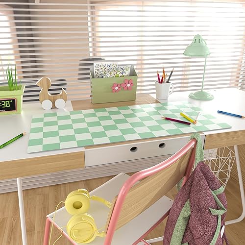 Vista 58 de Colorful Star Alfombrilla grande para mouse, botánica abstracta impermeable, alfombrilla de mouse para juegos de computadora, alfombrilla de mouse