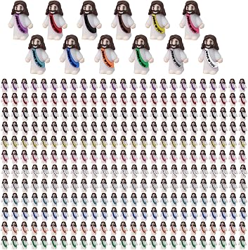500 Pack Mini Jesus Figurines 12 Colors Christ Savior Small Religious Jesus Figures Pocket Rubber Toys for Easter Church Sunday Party Favors School Baptism Gifts