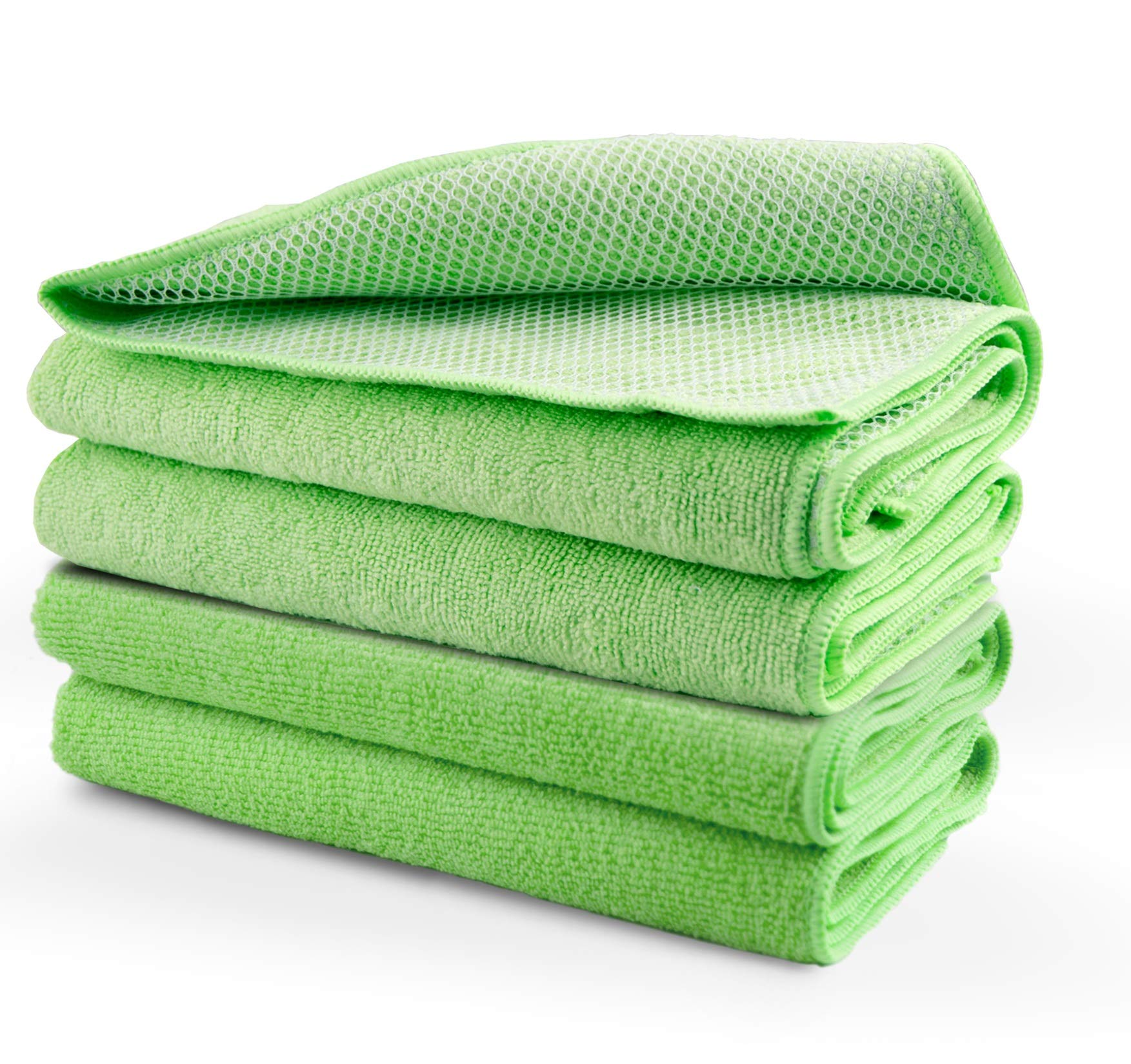 Greased Lightning Green Microfibre Bug Cloth (4 Pack) For A Showroom Shine Finish