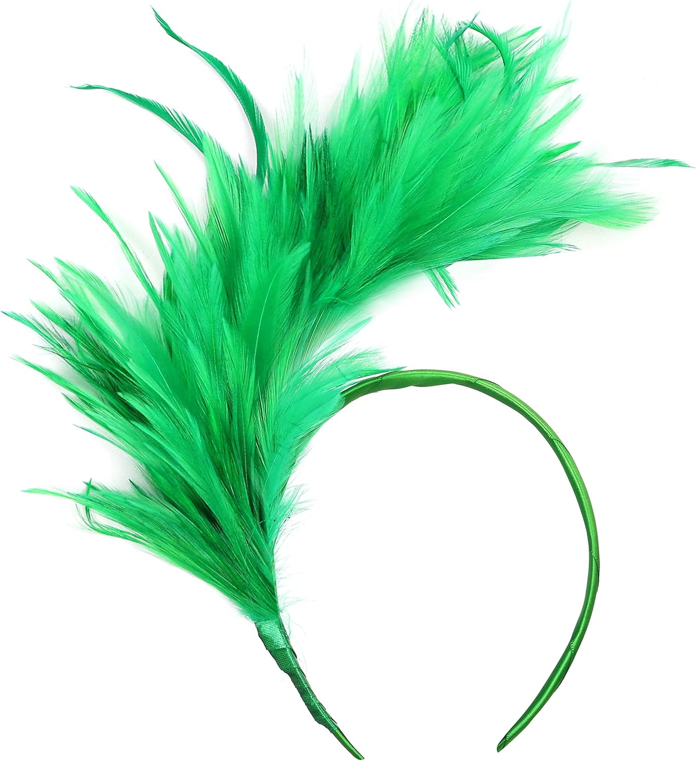 Feather Fascinator Headbands 1920's Women's 20s 50s Hat Tea Mardi Gras Party Cocktail Wedding Headpiece for Women
