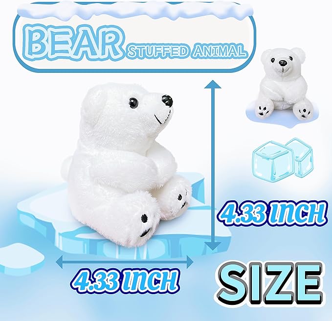 Peluche Oso Polar Kawaite Mini Suave para Niños miniatura 4