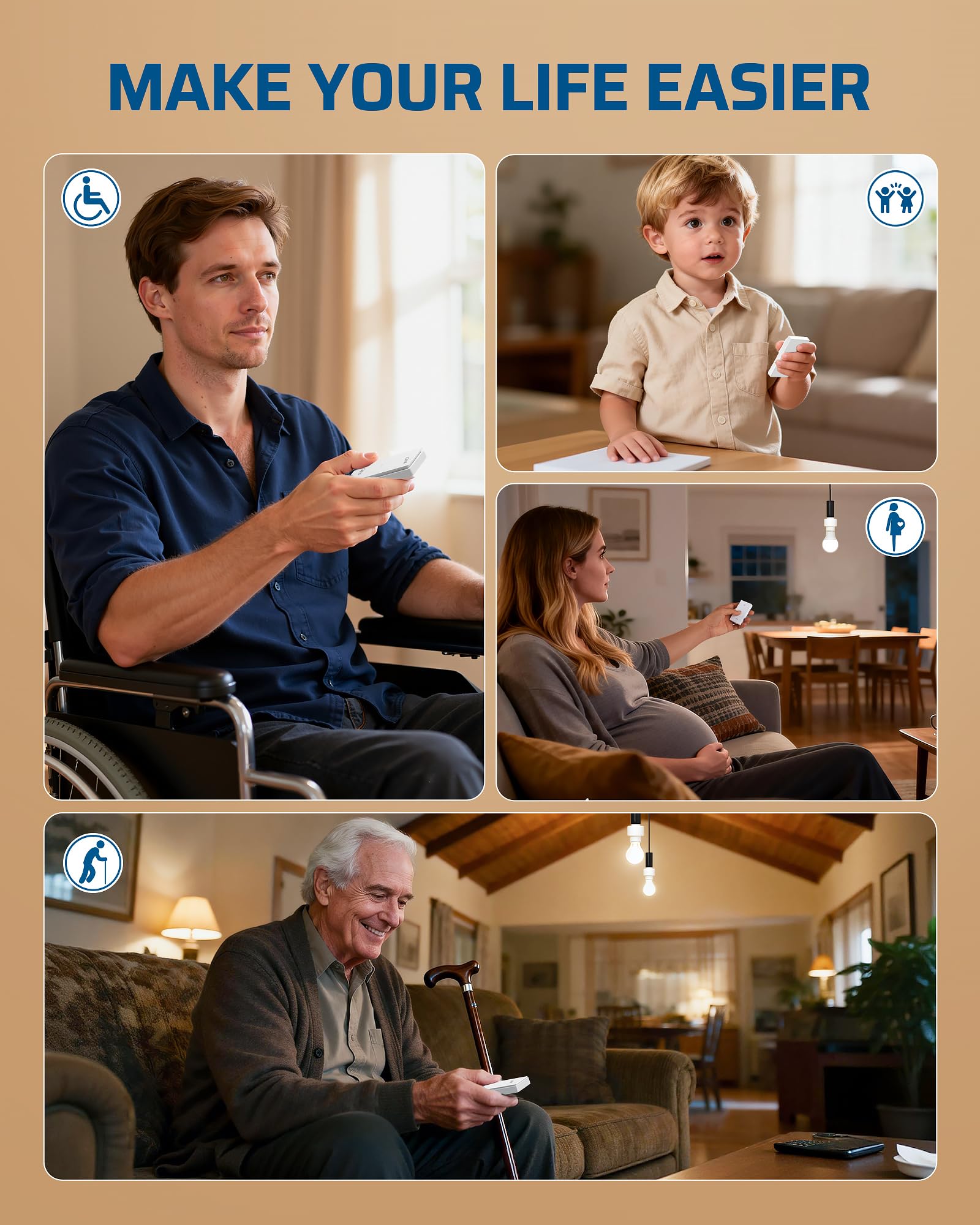 Programmable Remote Light Socket - No Wiring! -7
