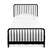 Vista 6 de DaVinci Jenny Lind - Cama individual con postes de husillo de madera en listones de soporte de colchón de ébano incluidos