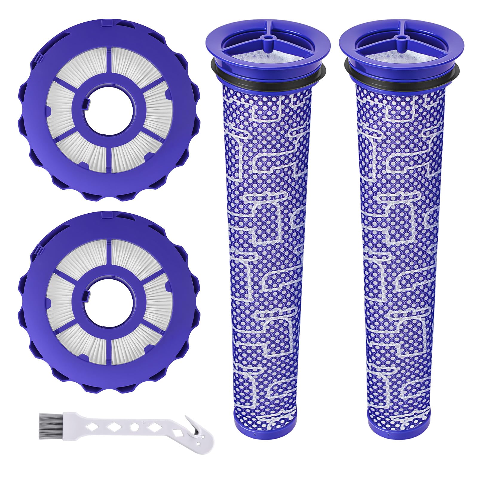 PuraRise 2 Pack DC40 Filters Replacement For Dyson DC40 Animal, Multi Floor, Origin and Total Clean Vacuums，With 2 pack HEPA Post-Motor & Pre-Motor，Compared to Part # 923587-02 & 922676-01