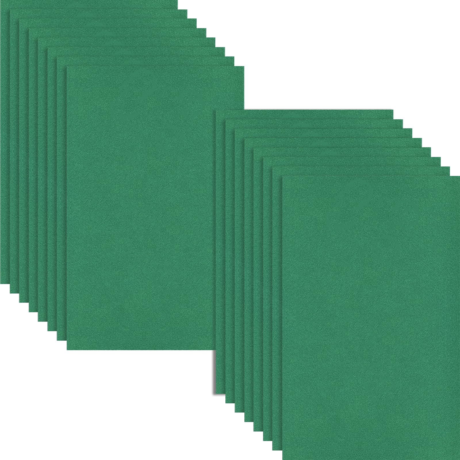 HXJDAM 16 Pcs Felt Sheets 29 x 18 cm Green for Sewing & Crafts