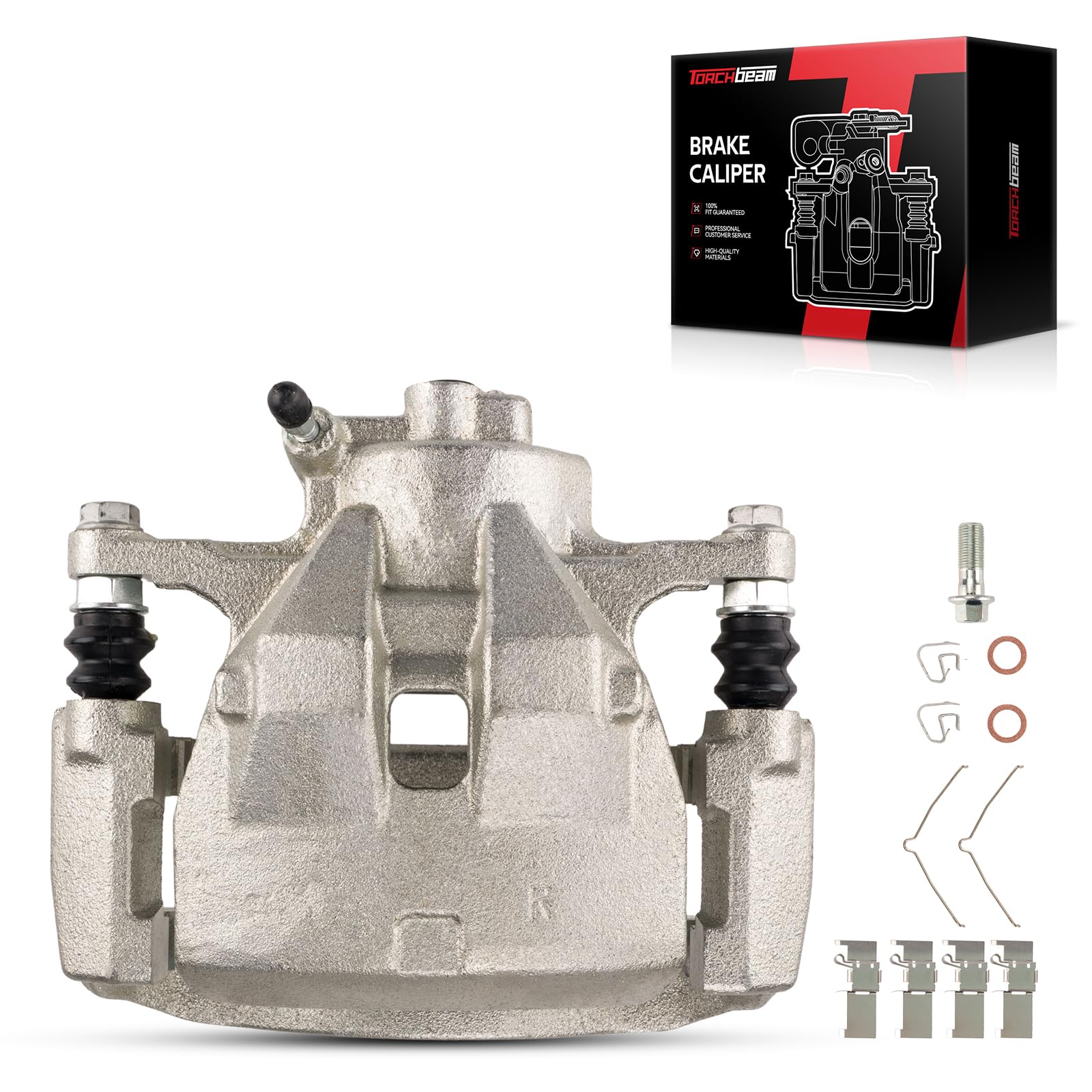 Torchbeam Front Right Passenger Side Brake Caliper For Toyota Lexus for 2007-2017 Camry, 2007-2012 2016-2018 ES350, 2008-2018 Avalon, Disc Brake Caliper Assembly with Bracket Replace # 19B3129