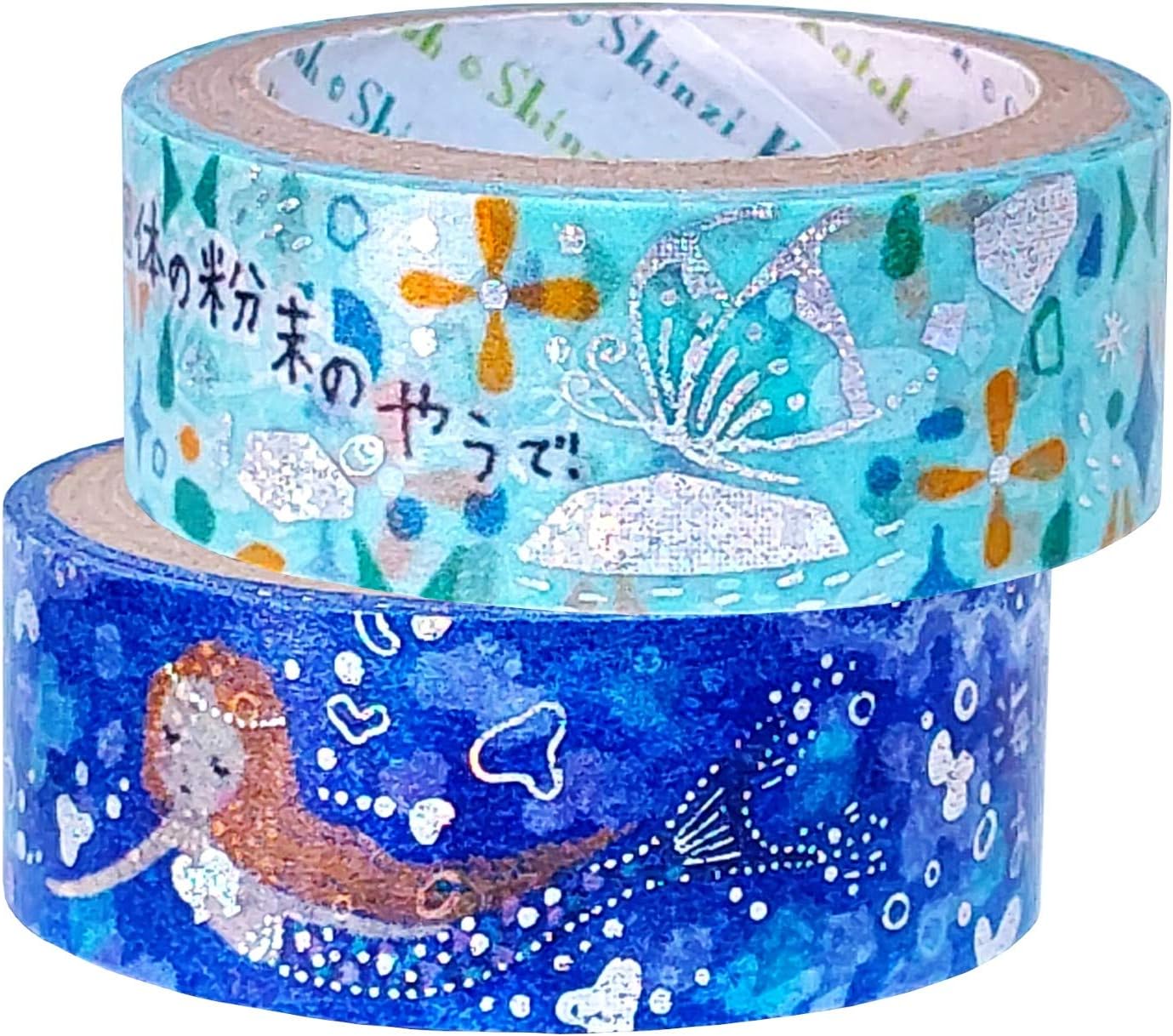 シール堂 Shirodou Ks-dt-20048 Shinzi Katoh Kirapika Masking Tape, 2 Rolls, M, Nakaya Nakahara 3