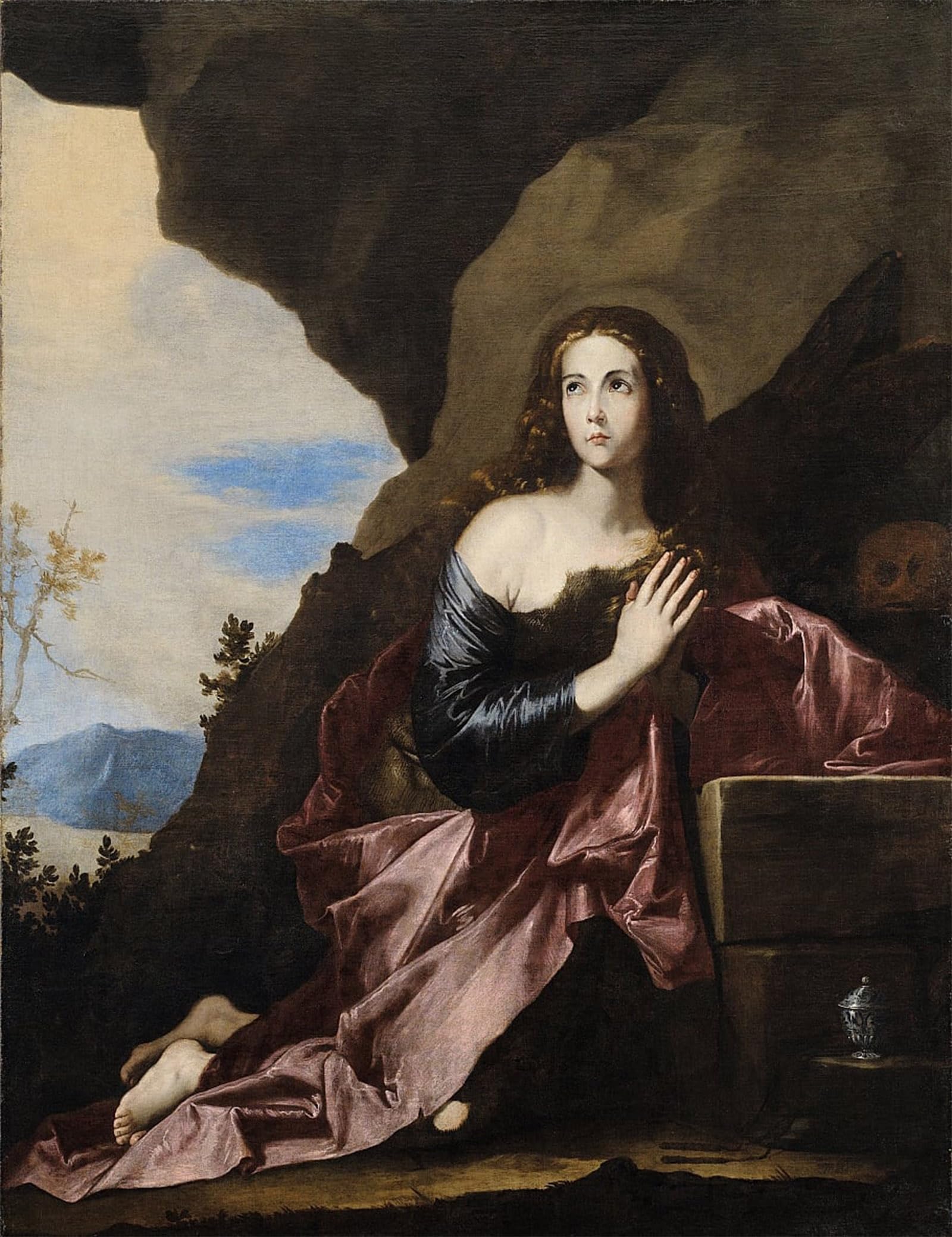 POSTERIIk Famous Animal Posters Vintage Picture Mary Magdalene Penitent by Jusepe De Ribera Modern Wall Decor for Home Decor 60x90cm
