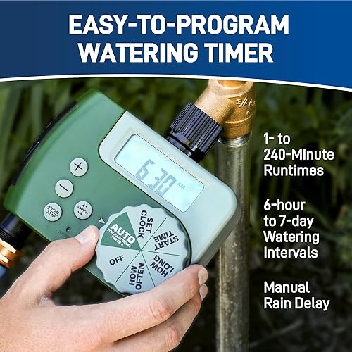 Miniatura 23 de Sistema de aspersores que va en el suelo con B-hyve, Wi-Fi, temporizador de riego y concentrador