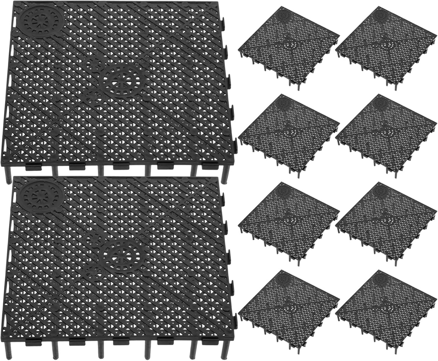 Scicalife Fish Tank Bottom Filter Plate 5.9X5.9 Inch PVC Undergravel Filter Board Water Permeable Aquarium Separator for Large Dragon Fish Breeding and Marine Tanks