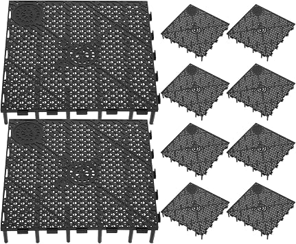 Scicalife Fish Tank Bottom Filter Plate 5.9X5.9 Inch PVC Undergravel Filter Board Water Permeable Aquarium Separator for Large Dragon Fish Breeding and Marine Tanks