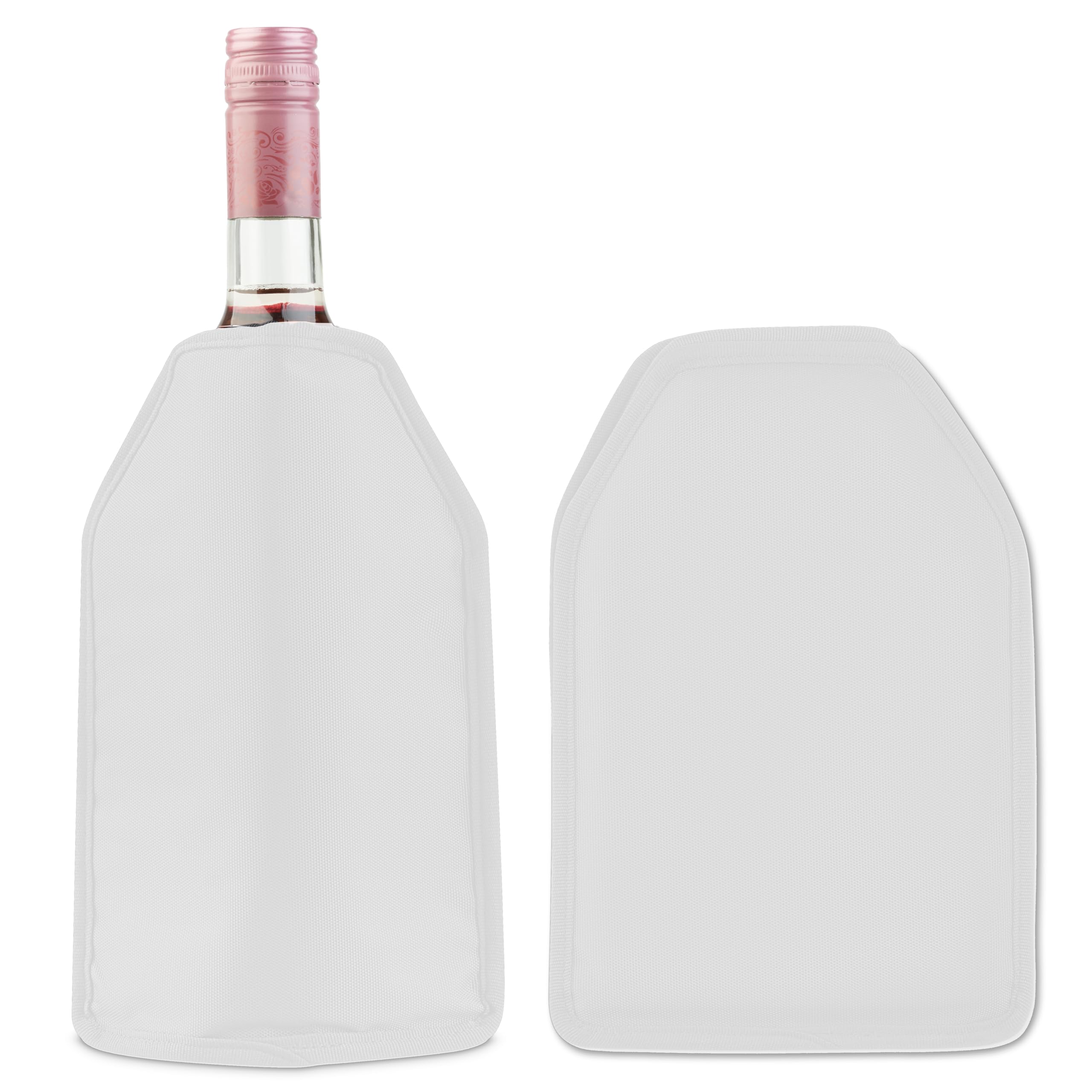 Wine Cooler Sleeve Solid Gel Wine Sleeve, Reusable Bottle Cooler, Black — Amazon image 9