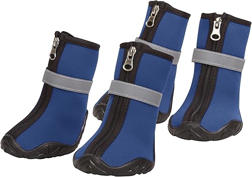 Miniatura 4 de Zack & Zoey ThermaPet - Botas de neopreno, color azul, talla L