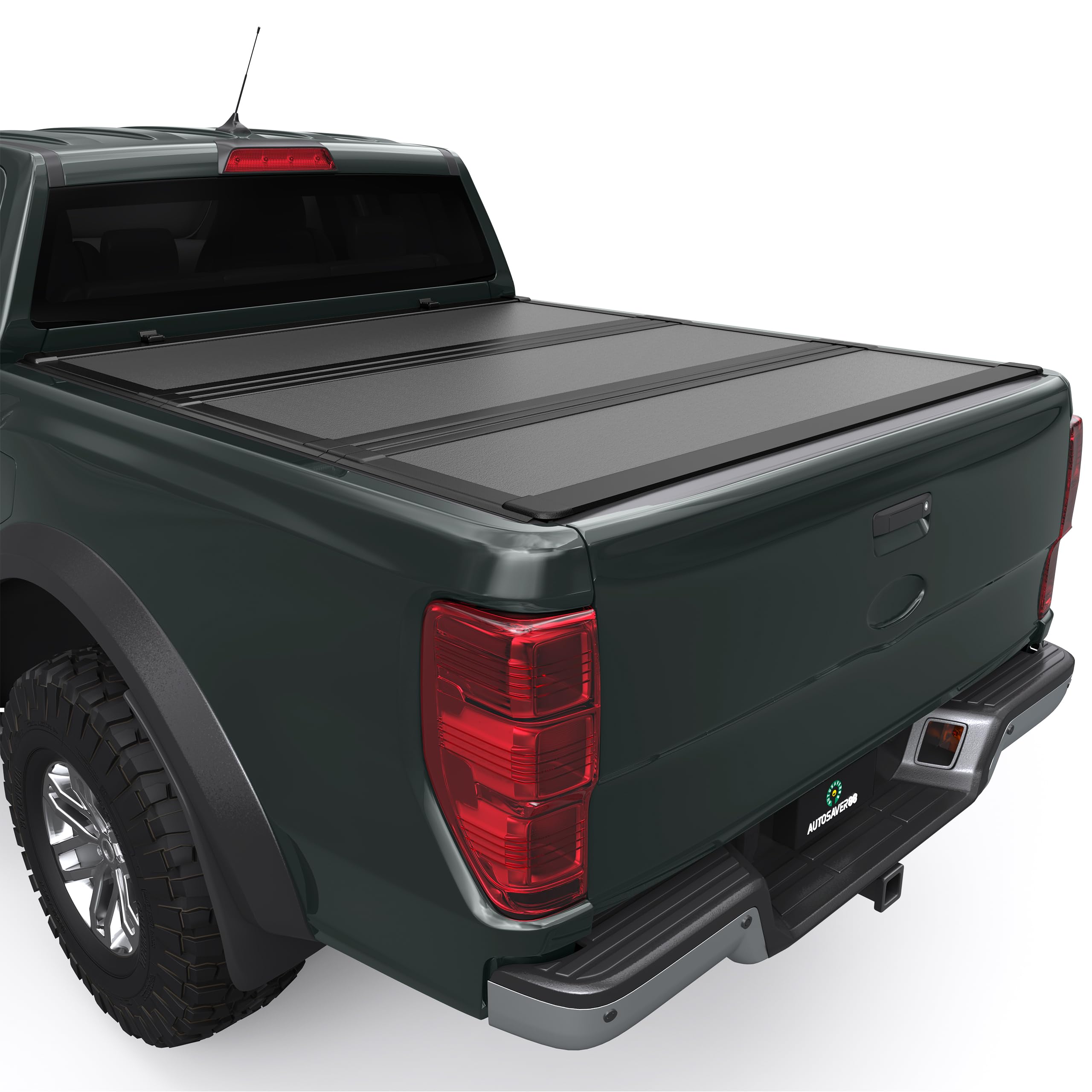 AUTOSAVER88 Low-Profile Hard Tri Fold Truck Bed Tonneau Cover Fit for Ford Maverick 2022 2023 2024 2025 2026 with 4.5ft Bed - truck bed and tailgate accessories | Mubboo