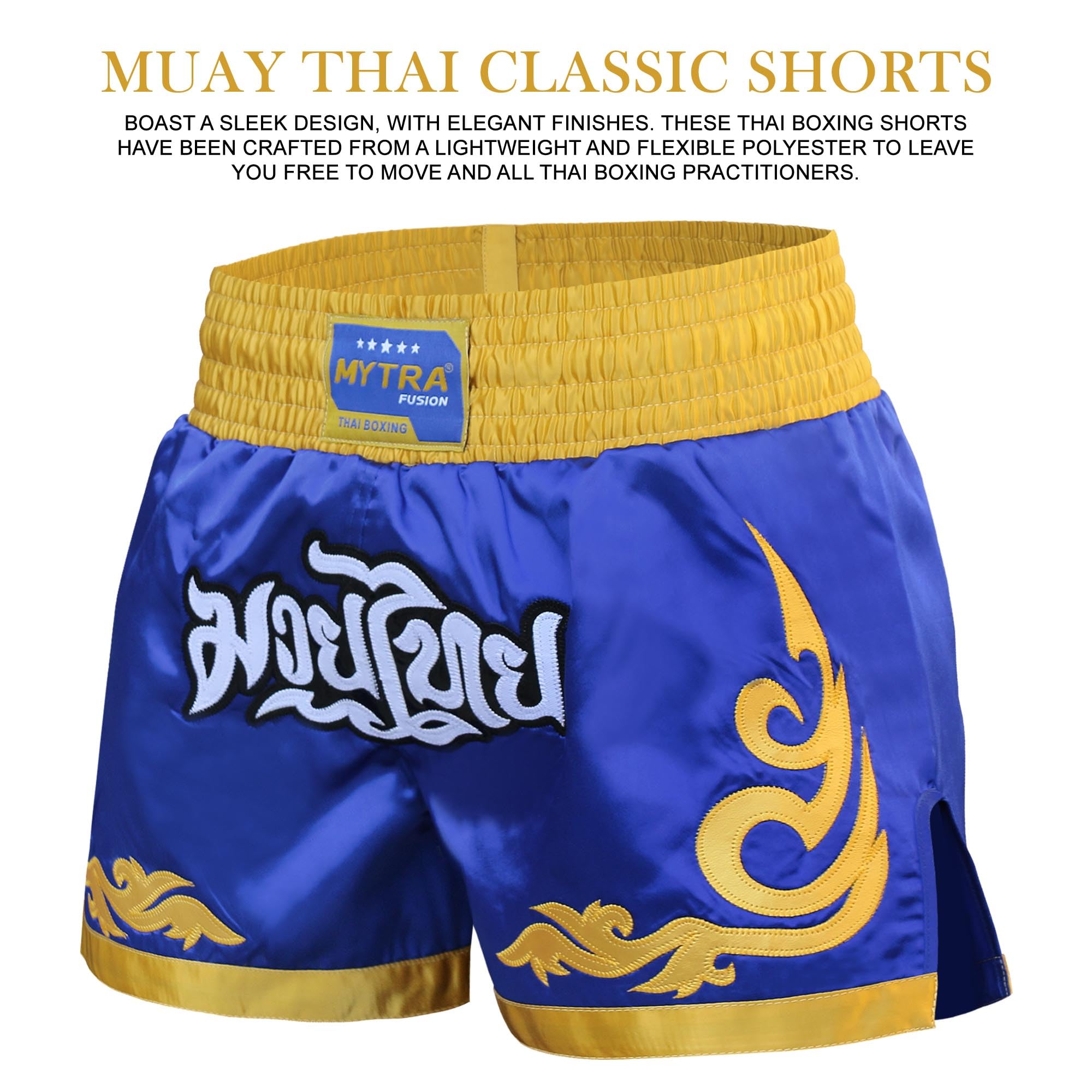 Mytra Fusion Pantaloncini Muay Thai Uomo Donna – Slim Fit a Lunghezza Corta, Shorts Kickboxing, MMA, Grappling, Allenamento e Arti Marziali