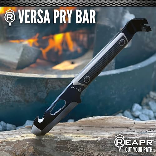Miniatura 3 de Reapr VERSA TAC - Barra de palanca multiherramienta de 10 pulgadas, herramienta compacta con gancho de destripador, llaves, extractor de uñas, mango