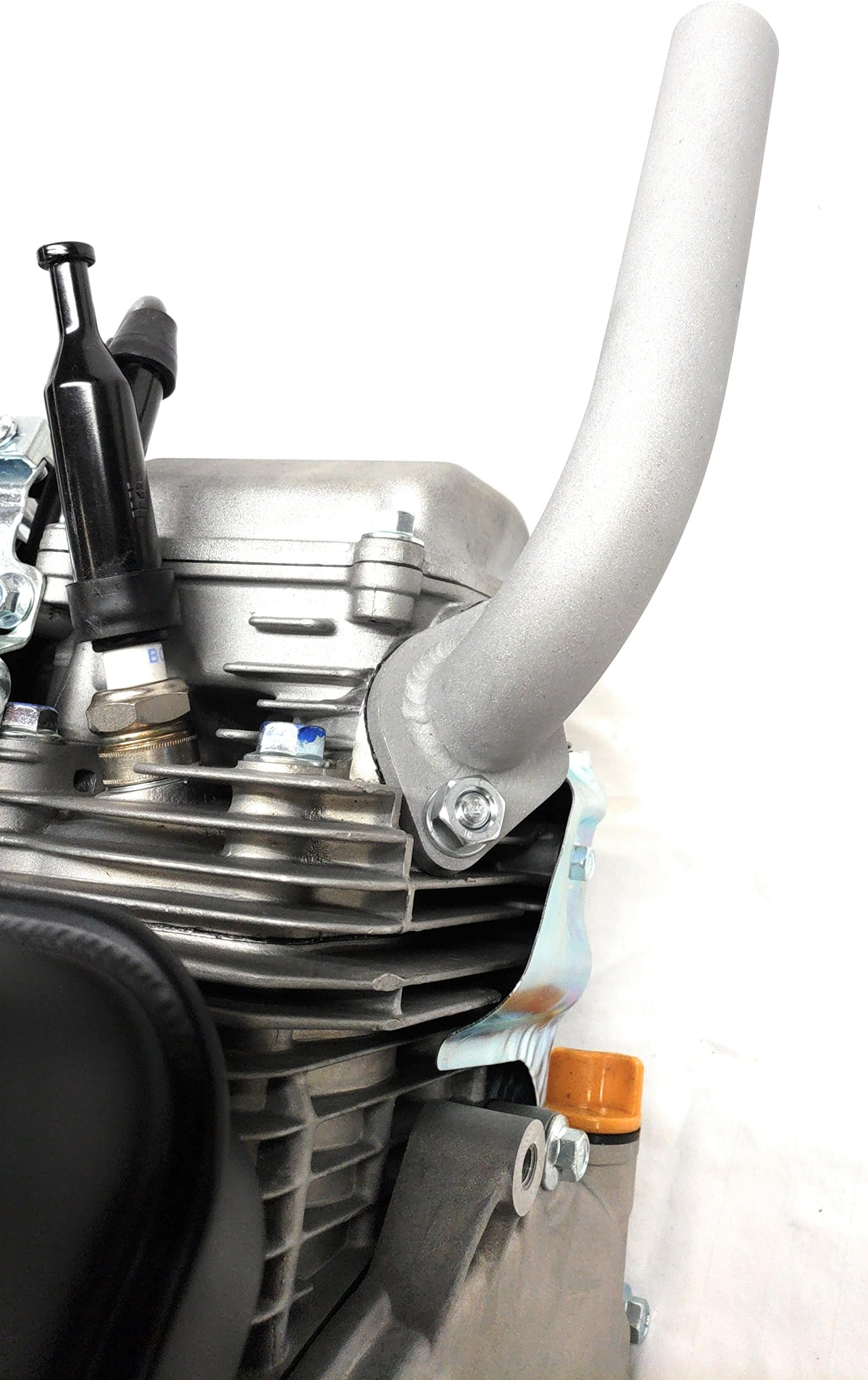 Low Profile Exhaust, Predator 212cc, GX160, GX200, 212cc Tillotson Hemi Engine. Go Kart & mini.