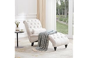 Upholstered Chaise Lounge with Solid Wood Legs: Comfort and Style for Your Bedroom