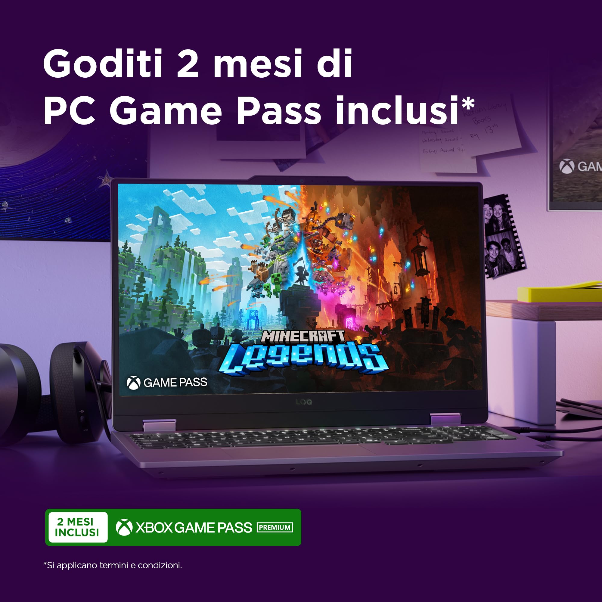Lenovo LOQ 15" 144Hz Notebook Gaming, NVIDIA GeForce RTX 5070 8GB GDDR7, Intel Core i7-13650HX, RAM 32GB DDR5, 1TB SSD M.2 2242 PCIe 4.0, FHD, Windows 11, Tastiera retroilluminata