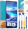 LCD Display for Samsung Galaxy A52S 5 G Screen Replacement for Galaxy A52S 5 G A528 SM-A528 B SM-A528 N LCD Screen Touch Screen Digitizer Full Assembly with Repair Kit (Black)