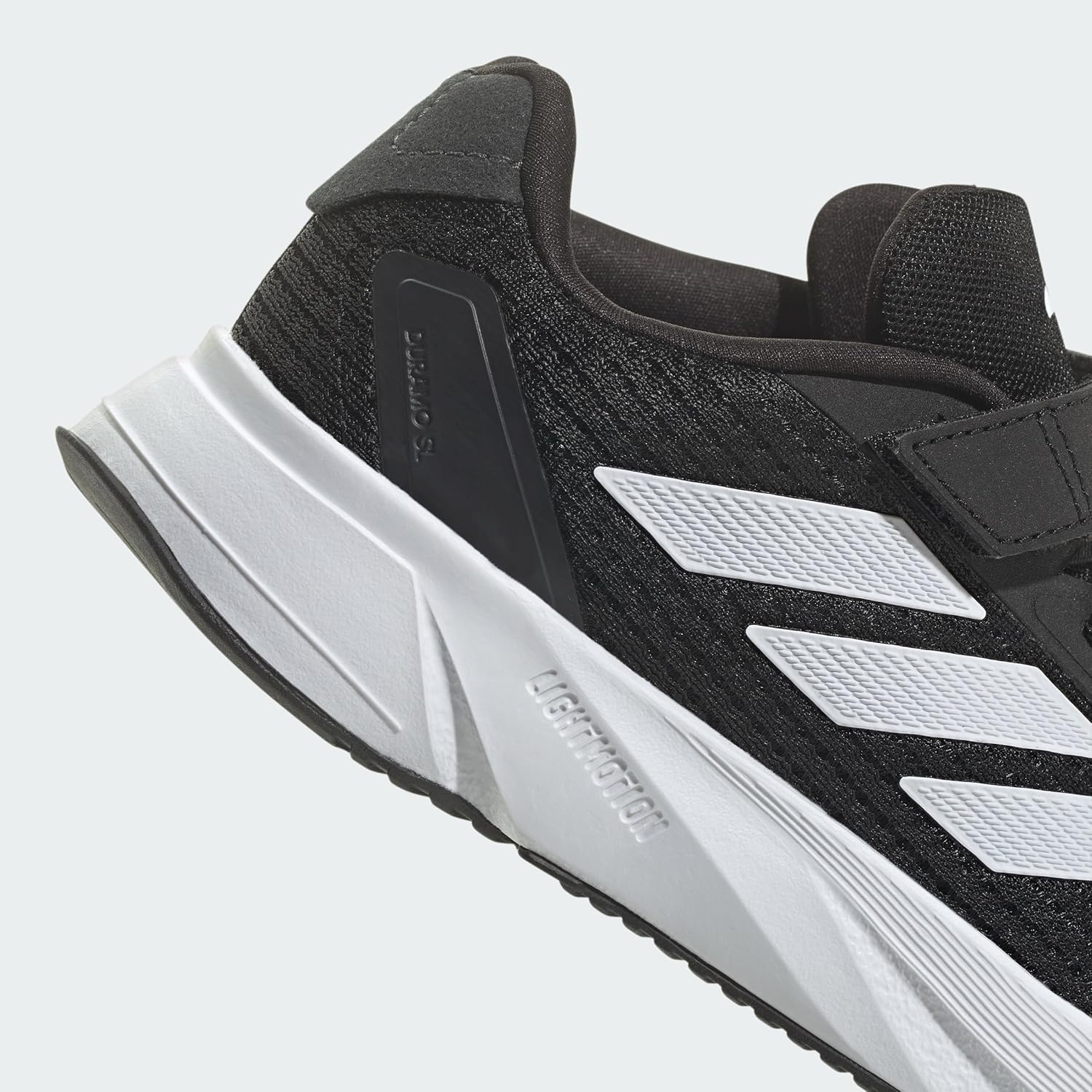 Adidas Unisex-Child Duramo SL Elastic Lace Core Black/White/Carbon 4 - Image 5
