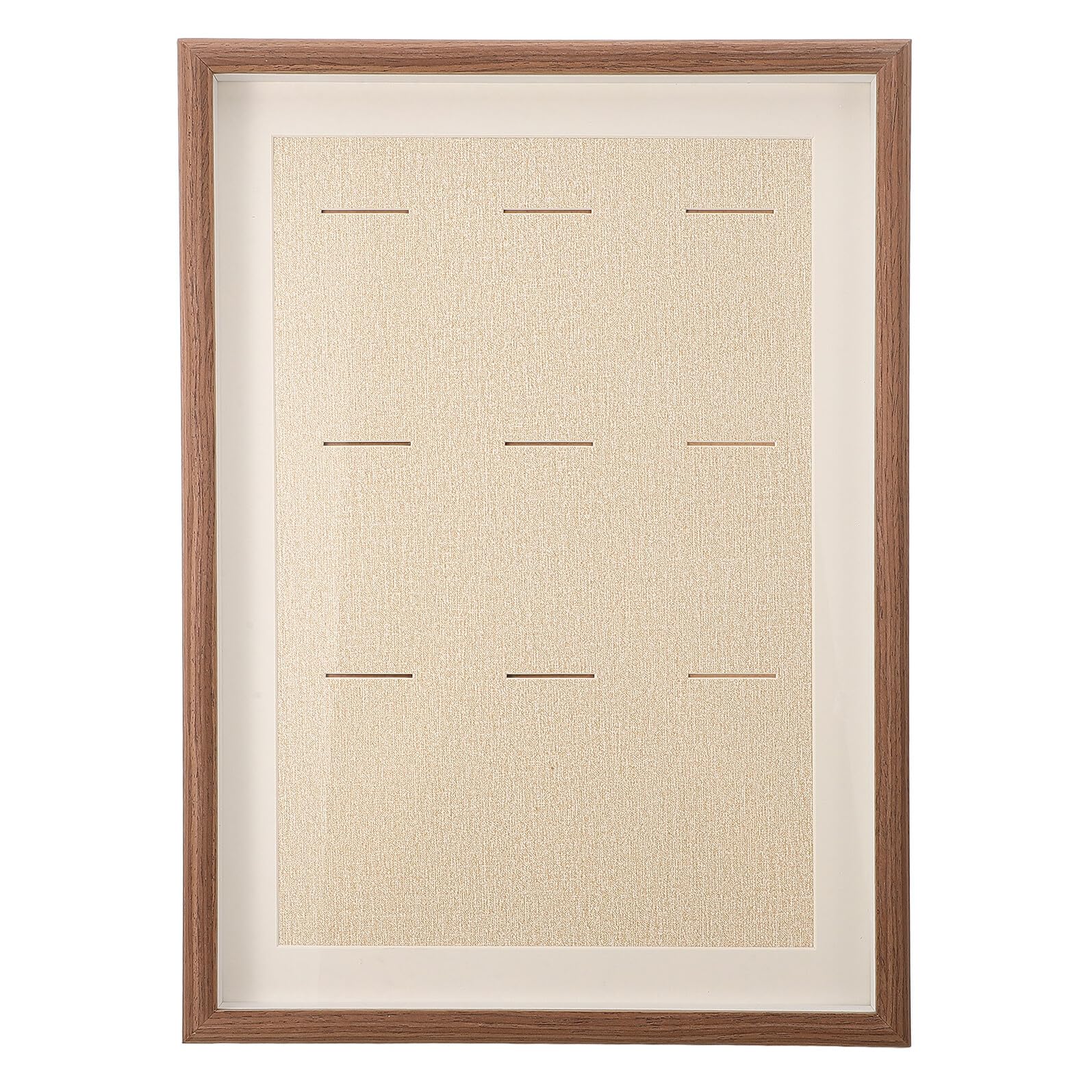 Abaodam Cornice Porta Medaglia da Parete in Legno, Marrone Caffè
