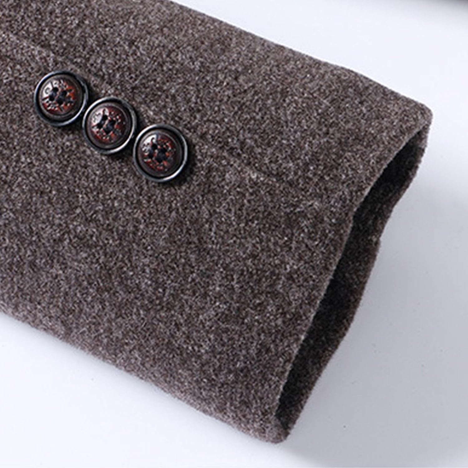 Maiyifu-GJ Men's Iner Scarf Wool Overcoat Detachable Scarf Wool Blend Peacoat Casual Warm Winter Trench Jacket