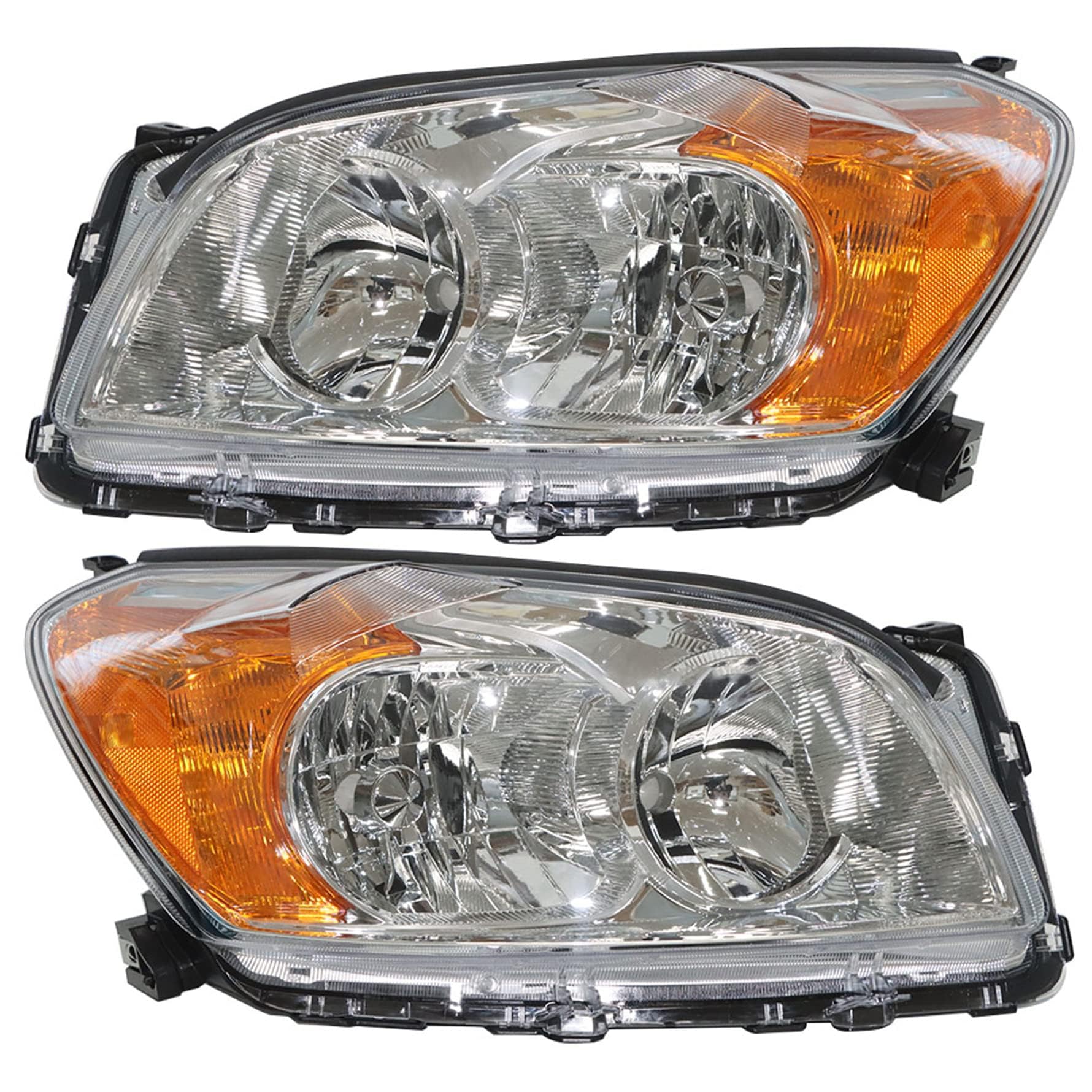 Photo 1 of ** FACTORY SEALED ** Silscvtt Headlights Front Head Lamps Replacement for RAV4 2009-2012 Projector Headlights Pair Left and Right Side (Passenger Driver Side)